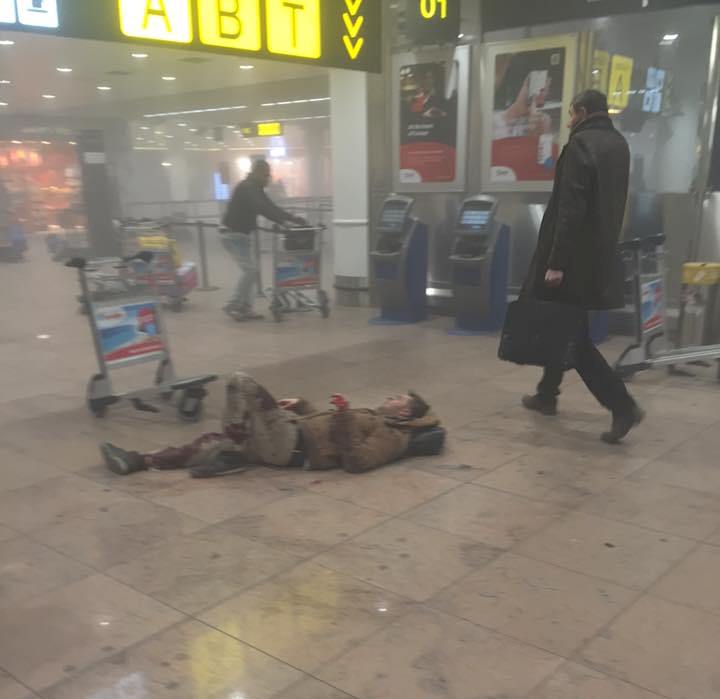 Brussels airport rocked by two explosions geotv.ge